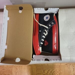 Comme Des Garcons CONVERSE RED SOLE HIGH TOP (BLACK)